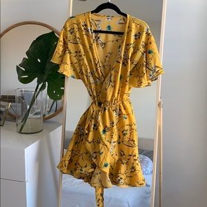 Floral Wrap Dress